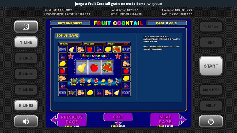 Casino Online Mexico: Reseña del Tragamonedas Fruit Cocktail 2, fruit cocktail 2